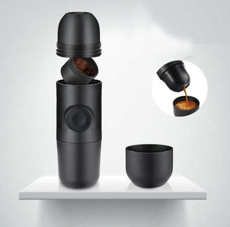 Compact portable mini coffee maker