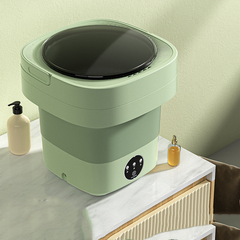 Mini foldable and portable washing machine