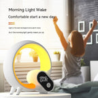 Creative Q Light Analog Digital Display Alarm Clock with Bluetooth, Ambient Light