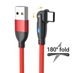 Cable de datos flexible de 180 grados con carga rápida